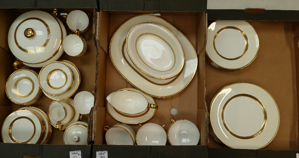 A large collection of Minton Gilt decorated dinnerware in the K100 pattern to include dinner plates, - Image 2 of 5