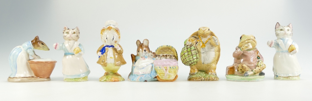 Beswick Beatrix Potter figures Anna Maria and Mr Jeremy Fisher, both BP3A,