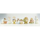 Beswick Beatrix Potter figures Anna Maria and Mr Jeremy Fisher, both BP3A,