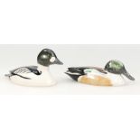 Beswick Shoveler 1528 and Goldeneye duck 1524,