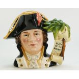 Royal Doulton large character jug Captain Bligh D6967 with certificate