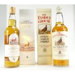 Glen Garioch single malt Scotch Whisky aged 8 years 70cl and 70cl The Famous Grouse finest scotch