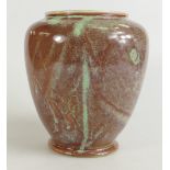 Cobridge Stoneware vase experimental marbled glazed.