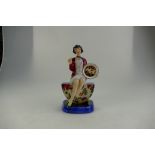 Kevin Francis Peggy Davies figure Clarice Cliff "The Artisan" in red/blue special colourway