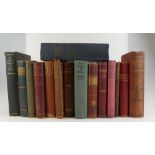 A collection of early hardback books including Scarborough Repertory Company programmes 1947-1949,