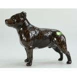 Beswick Staffordshire Bull terrier 1982A in brindle colourway