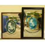 Vintage framed advertising mirrors featuring Pears Soap (2) dimensions of largest 54 x 77cm