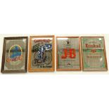 A collection of advertising mirrors to include Coco Cola, Clements and Co Bicycles,