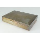 Silver filled cigarette box, hallmarked for Birmingham 1926, 17x12.