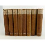Lot of eight Life of Sir Walter Scott books - Set of 7 plus one extra no. 7 All ex-librarys.
