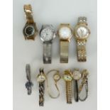 A collection of vintage watches including gents Timex, Oris,