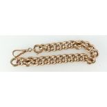 9ct gold hollow bracelet 16 grams.