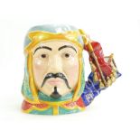 Royal Doulton large character jug Gengis Khan D7222, from The Great Military Leaders Series,