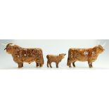 Beswick early Highland family comprising bull 2008,