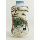Moorcroft Winter's Feed vase,