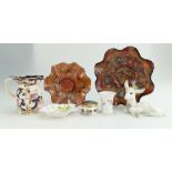 Mixed lot to include Masons, Carnival Glass, Shelley, Royal Crown Derby,