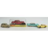 Group of 4 Corgi and Dinky cars.