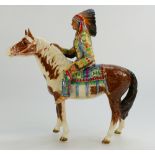 Beswick Indian on skewbald horse 1391