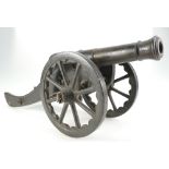 Cast iron cannon c1900.