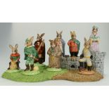 Royal Doulton Bunnykins Figures from the Robin Hood series to include King Richard DB258,