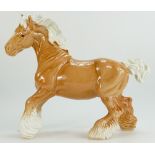 Beswick cantering palomino shire horse 975