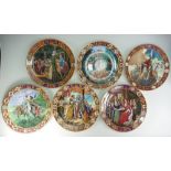 Royal Doulton set of collectors plates Kings and Queens of the Realm, limited edition,
