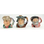 A collection of Royal Doulton decanters to include Rip Van Winkle D6463,