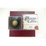 9ct gold penny for the 800th anniversary of Magna Carta 2015, 4 grams,