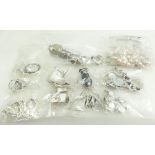 Sterling silver jewellery comprising 37 pieces including 8 sets weight 284 grams inc.