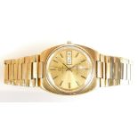 Omega gents vintage gold plated Seamaster day/date automatic wristwatch with original bracelet