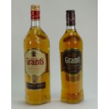 1 litre William Grants The Family Reserve finest scotch whisky and 70cl Grants Ale Cask Reserve