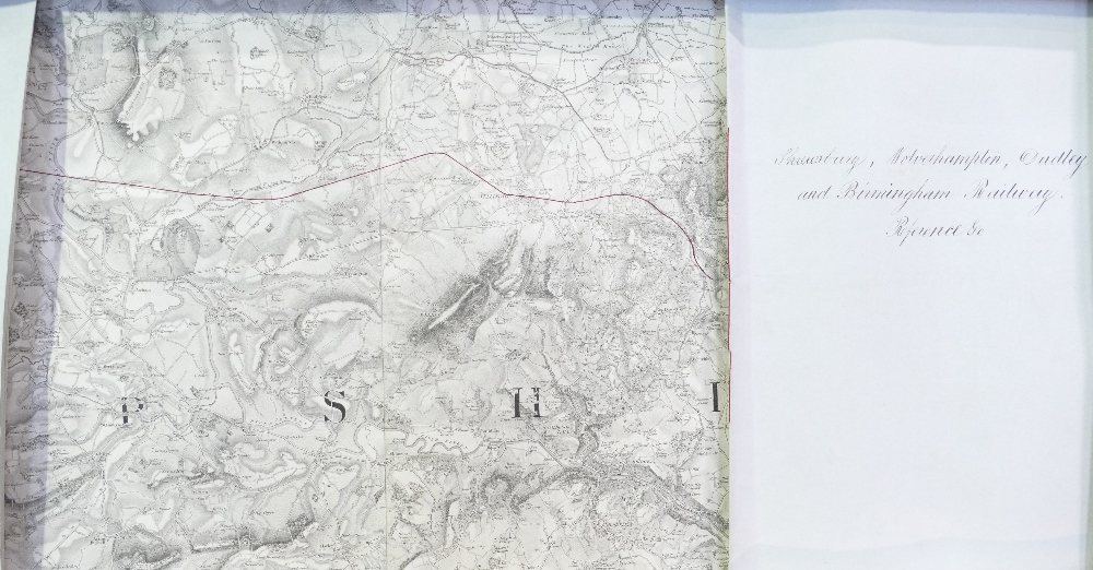 Group of six railway related land ownership details c1840's. - Image 2 of 4