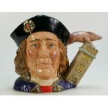 Royal Doulton large character jug Richard III D7099 limited edition with certificate