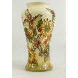 Moorcroft trial vase with Autumn Flowers and Leaves,