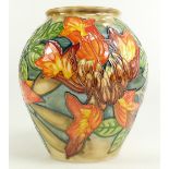 Moorcroft large Flame Of The Forest Vase,