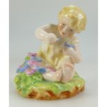 Royal Worcester figure Mischief by F G Doughty, puce marks, height 8.