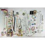 A collection of quality ladies costume jewellery including, earrings, brooches, necklaces,