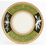 A Minton Pâte-sur-Pâte cabinet plate,19th Century,