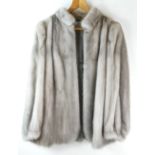 Ladies quality vintage grey mink fur jacket, size 10/12,