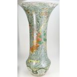 Large 19th Century Oriental vase with waterfall and landscape scene decoration,