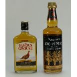 Vintage Seagrams 100 Pipers De Luxe Scotch whisky and 35cl The Famous grouse whisky (2)