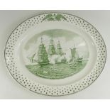 Wedgwood American Heritage USS Constitution & HMS Java 29th December 1812 oval commemorative