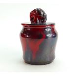 Royal Doulton Sung Flambe jar & cover,