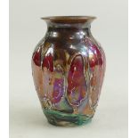 Lise B Moorcroft Studio Pottery vase decorated with Tall Trees,