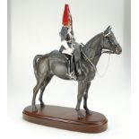Royal Doulton Connoisseur model of mounted Queens Guardsman "Blues and Royals",