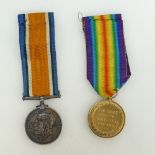 A pair of medals awarded to Capt W.