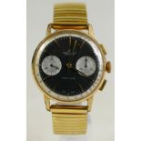 Breitling 1960's Top Time Gold-Plated and Stainless Steel Chronograph Ref 2033.