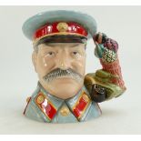 Royal Doulton large character jug Joseph Stalin D7284 from the World War II Politicians series,
