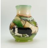 Moorcroft Cheviot Sheep vase limited edition designer Kerry Goodwin part of the Countryside