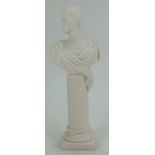 19th Century Minton Parian bust on stand of Princess Mary,